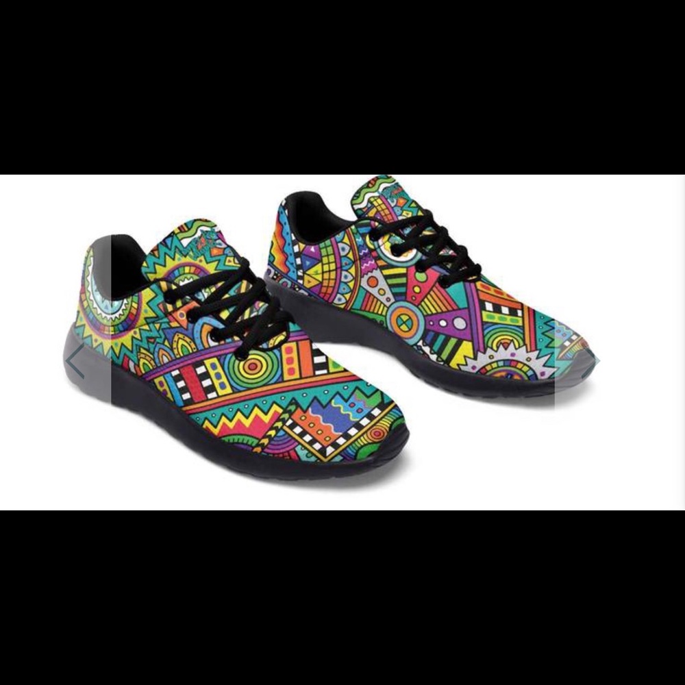 Inner Art World Abrstract Slip On sneakers.